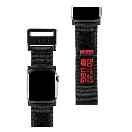 Active Strap na Apple Watch (44 mm) UAG Urban Armor Gear Silikónové púzdro Čierny