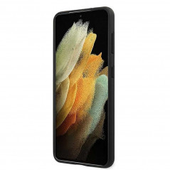 Original case na Samsung Galaxy S21 5G Mercedes Obal ze 100% přírodní kůže Černý
