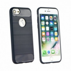 CARBON na Apple iPhone XS FORCELL Silikónový kryt, obal Čierny