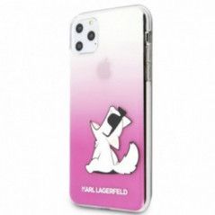 Originálny obal for Apple iPhone 11 Pro Max KARL LAGERFELD cover TPU Pink