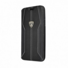 Originálne puzdro na mobil Carbon for Apple iPhone 11 Pro Max Lamborghini Wallet case Black