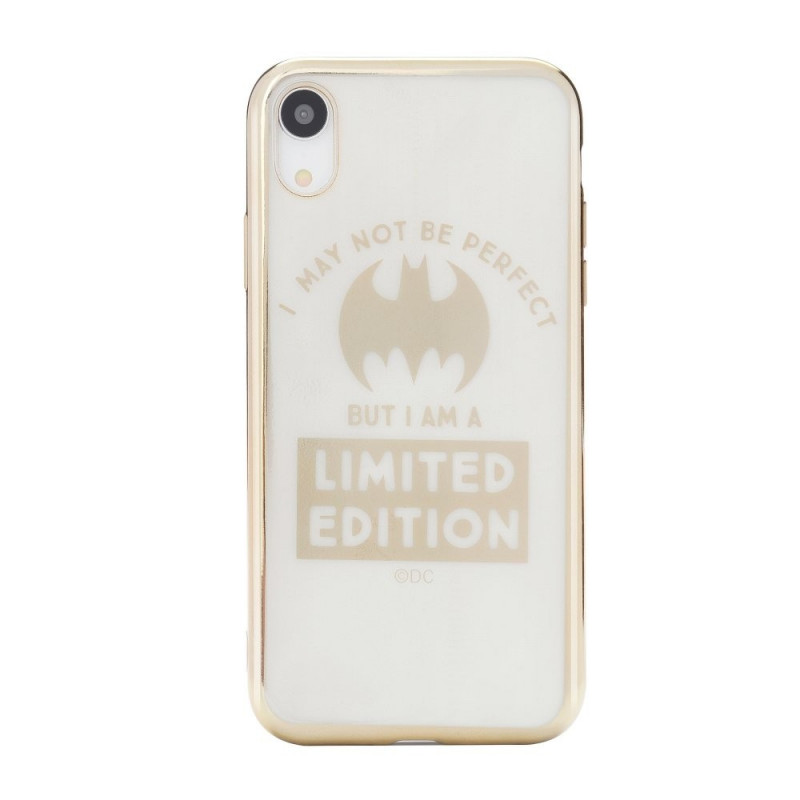 Batman Girl Luxury sur le Apple iPhone XS DC Couverture de silicone Or