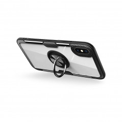 CARBON CLEAR RING for Apple iPhone 6 6S FORCELL cover TPU Black