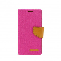 Canvas Book for Huawei Mate 20 Lite Wallet case Pink