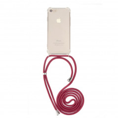 Cord sur le Apple iPhone 6 6S FORCELL Coque en TPU Rouge
