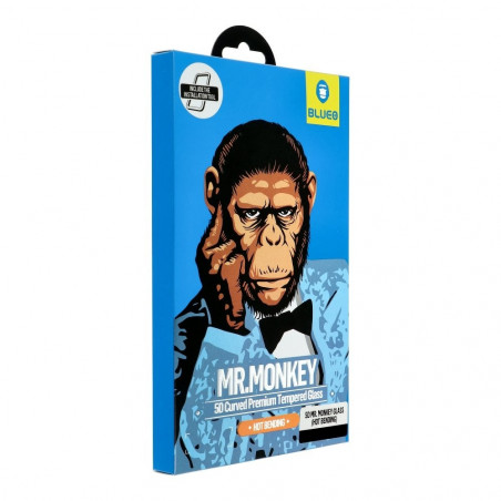 5D Mr. Monkey Glass 9H na Apple iPhone XS Max Ochranné sklo Čierny