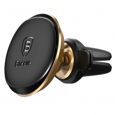 Car holder Magnetic Air Vent Car Mount Holder with cable clip Gold