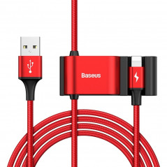Special Data Cable for Backseat 2xUSB working with Iphone Lightning 8-pin HUB 1.5m Red