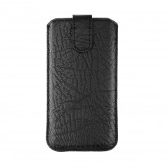 Slim Kora 2 for Samsung Galaxy S10e FORCELL Case of 100% natural leather Black