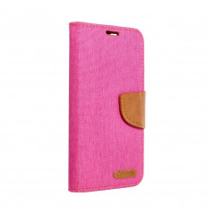 Canvas Book na Samsung Galaxy A02 Peňaženkový obal Ružový