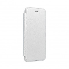 ELECTRO BOOK for Samsung Galaxy A52 5G FORCELL Case of 100% natural leather Silver