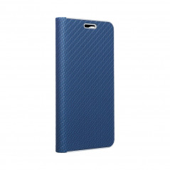 LUNA Carbon na Samsung Galaxy S10 Peňaženkový obal Modrý