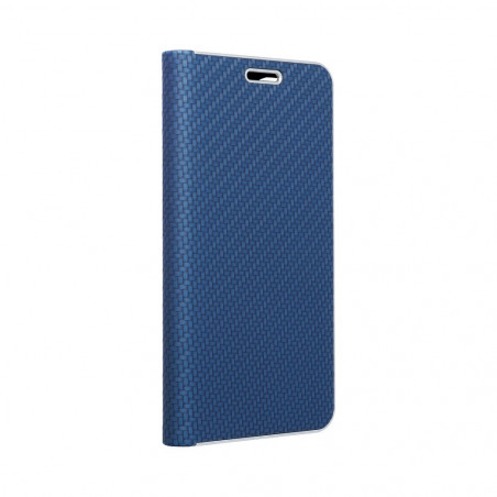 LUNA Carbon for Huawei P30 Lite Wallet case Blue