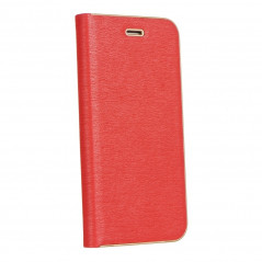 LUNA Book Gold sur le Motorola Moto G 5G Plus FORCELL Étui portefeuille Rouge