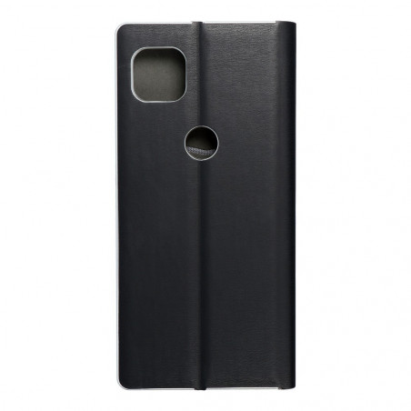 LUNA Carbon na Motorola Moto G 5G FORCELL Peňaženkový obal Čierny