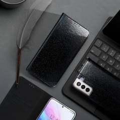 SHINING Book na Motorola Moto G 5G Plus FORCELL Peňaženkový obal Čierny