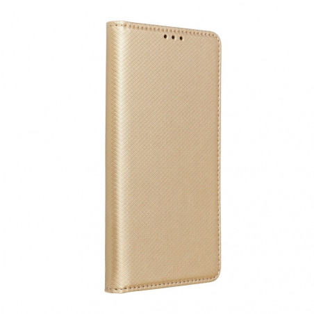 Smart Case Book na Motorola Moto G100 Peňaženkový obal Zlatý