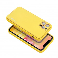 LEATHER for Apple iPhone 8 FORCELL Leather case  Yellow