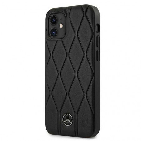 Original case na Apple iPhone 12 mini Mercedes Obal ze 100% přírodní kůže Černý