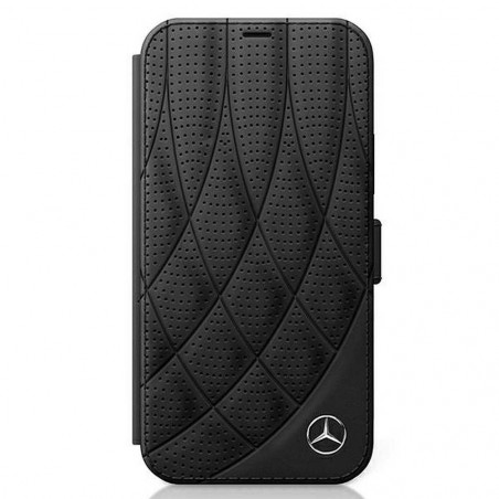 Original case na Apple iPhone 12 Pro Mercedes Obal ze 100% přírodní kůže Černý