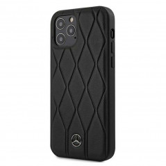 Original case na Apple iPhone 12 Pro Mercedes Obal ze 100% přírodní kůže Černý
