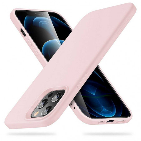 Cloud case na Apple iPhone 12 Pro ESR Silikonové pouzdro Růžový
