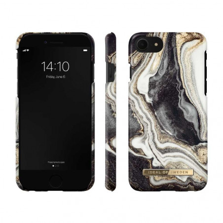 Golden Ash Marble case Fashion na Apple iPhone 8 iDeal of Sweden kryt TPU Vícebarevný