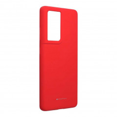 Silicone case na Samsung Galaxy S21 Ultra 5G MERCURY Silikonový kryt Červený
