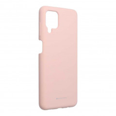 Silicone case na Samsung Galaxy A12 MERCURY Silikónový kryt Ružový