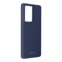 Silicone case na Samsung Galaxy S21 Ultra 5G MERCURY Silikonový kryt Modrý