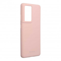 Silicone case na Samsung Galaxy S21 Ultra 5G MERCURY Silikonový kryt Růžový